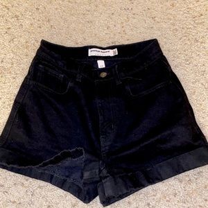 Black American Apparel high waisted shorts Women’s Size 26